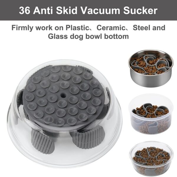 Silicone Spiral Slow Feeder Bowl for Dogs - Promotes Healthy Eating Rate - Image 4
