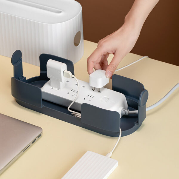 Power Strip Wire Case Organizer – Anti-Dust Cable Storage Box & Charger Management - Image 2