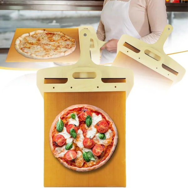 Sliding Non-Stick Pizza Shovel & Cutting Board – Kitchen Baking Tool - Image 5