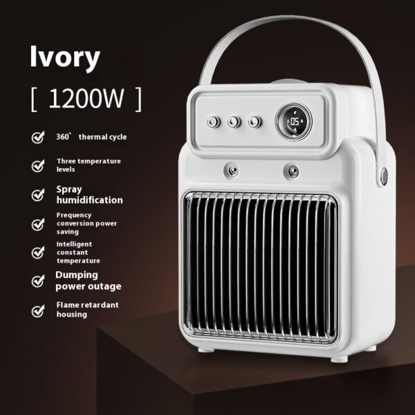 1200W 2 In 1 Efficient Room Heater Humidifying Table Heater Overheating Protections Heater Indoor Heater Suitable For Offices - Image 4