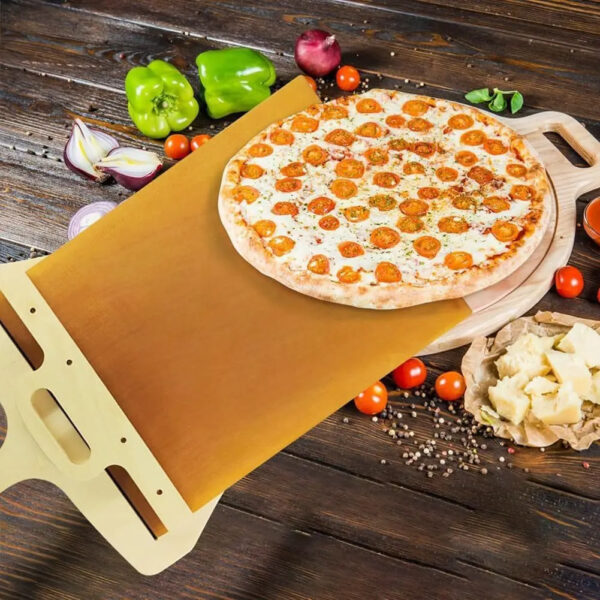 Sliding Non-Stick Pizza Shovel & Cutting Board – Kitchen Baking Tool - Image 2