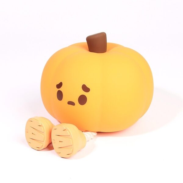 Pumpkin Lamp Small Night Lamp Halloween Silicone Pat Lamp Ambience Light - Image 9