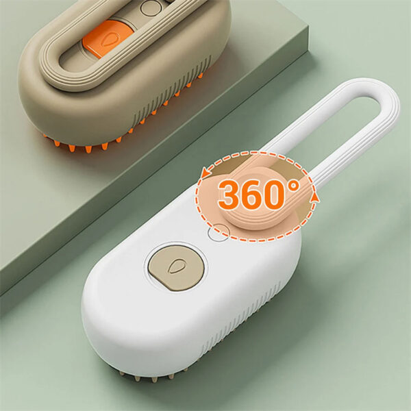 3-in-1 Electric Cat & Dog Steam Brush with Massage Function for Grooming & Hair Removal - Image 9